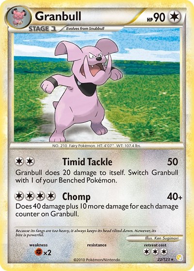 Granbull #22 HeartGold SoulSilver