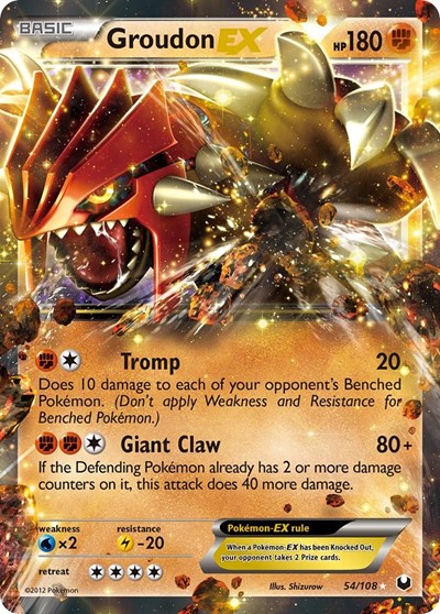 Groudon EX #54 Dark Explorers