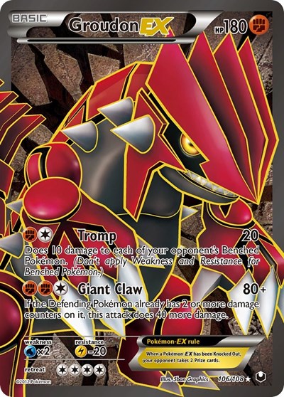 Groudon EX #106 Dark Explorers