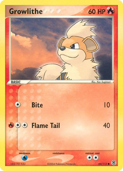 Growlithe #64 FireRed & LeafGreen