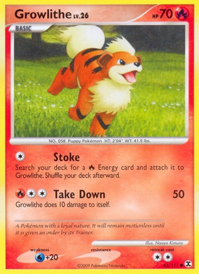 Growlithe #63 Rising Rivals