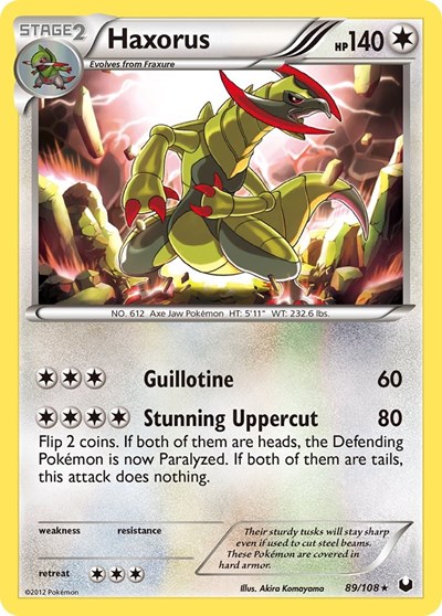 Haxorus #89 Dark Explorers