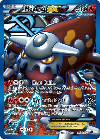 Heatran EX (Team Plasma) #109 Plasma Freeze