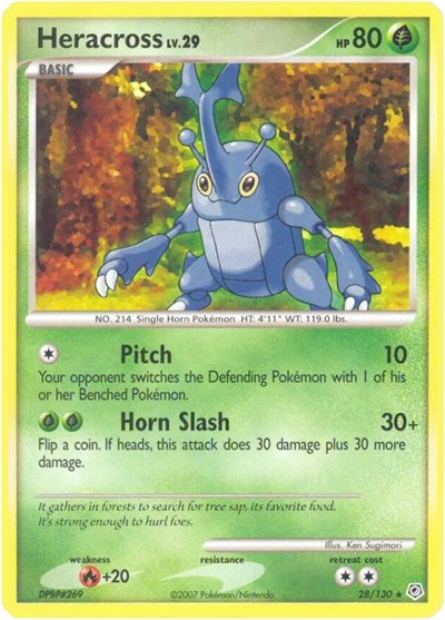 Heracross #28 Diamond and Pearl