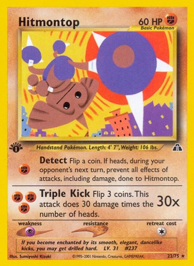 Hitmontop #22 Neo Discovery