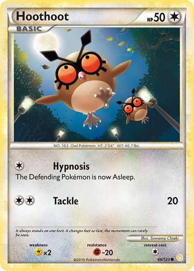 Hoothoot #66 HeartGold SoulSilver