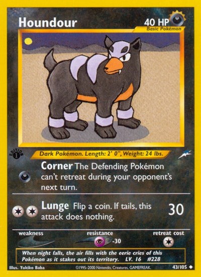 Houndour #43 Neo Destiny