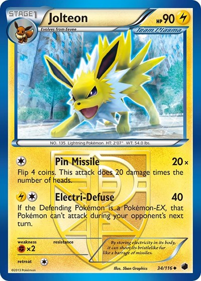 Jolteon #34 Plasma Freeze