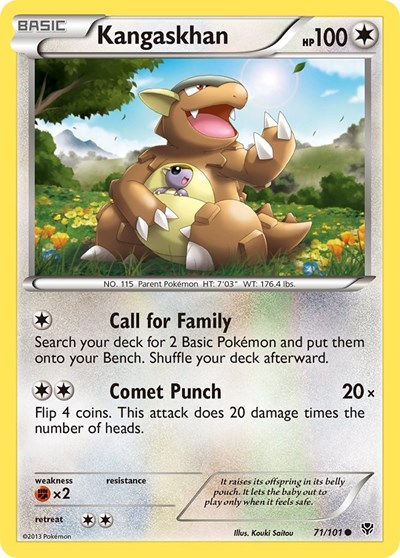 Kangaskhan #71 Plasma Blast