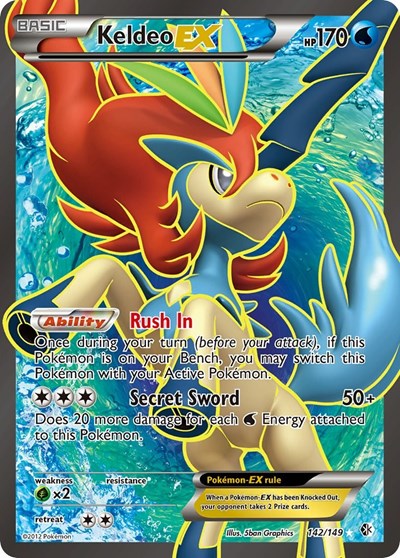 Keldeo EX #142 Boundaries Crossed