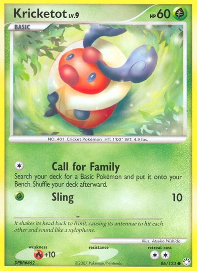 Kricketot #86 Mysterious Treasures