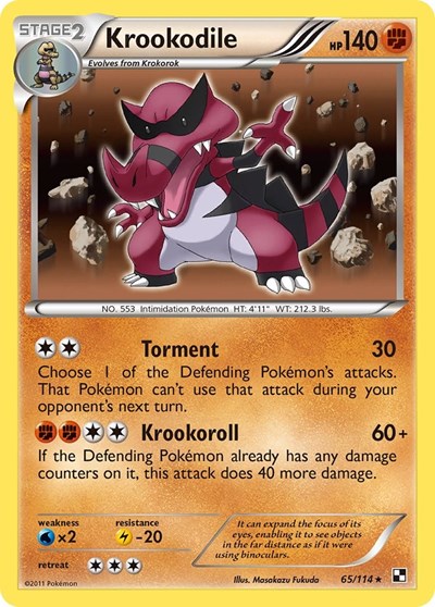 Krookodile Black and White #65