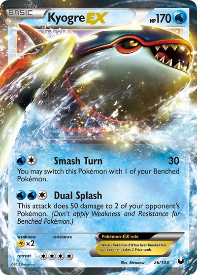 Kyogre EX #26 Dark Explorers