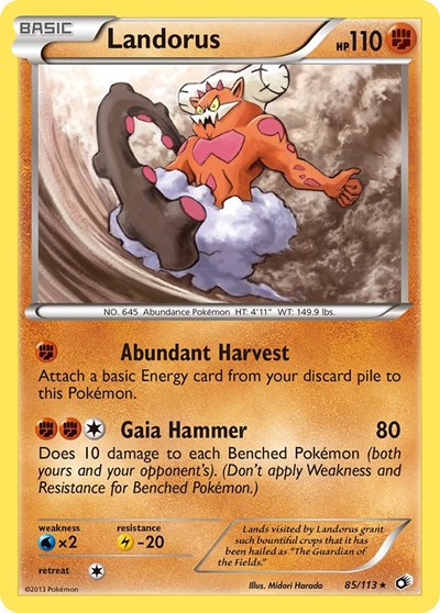 Landorus #85 Legendary Treasures