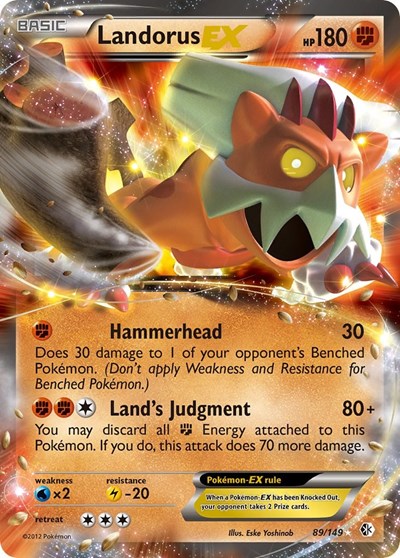 Landorus EX #89 Boundaries Crossed