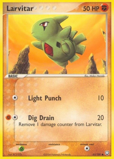 Larvitar #63 Team Rocket Returns