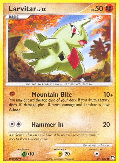 Larvitar #87 Mysterious Treasures
