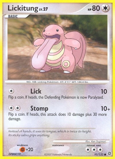 Lickitung #91 Secret Wonders