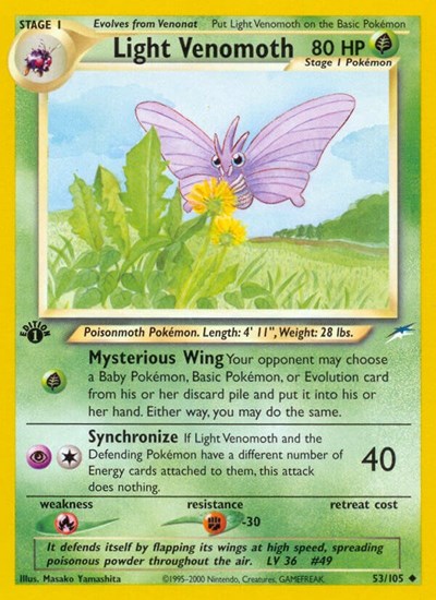 Light Venomoth #53 Neo Destiny