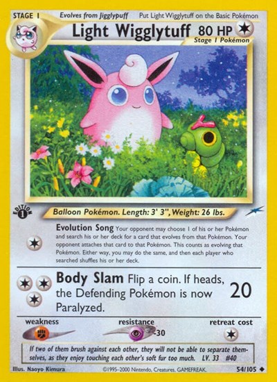 Light Wigglytuff #54 Neo Destiny