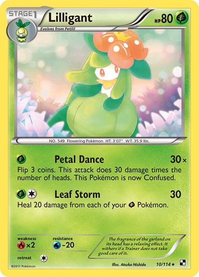 Lilligant #10 Black and White