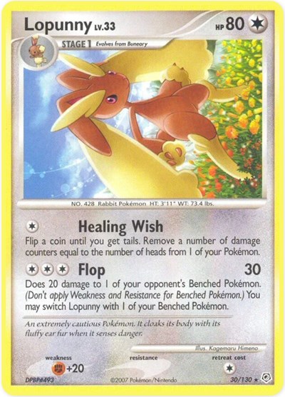 Lopunny #30 Diamond and Pearl