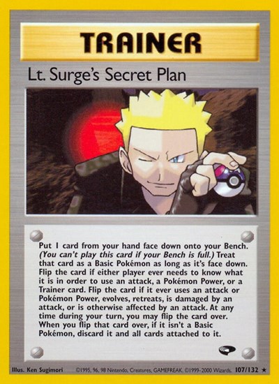 Lt. Surge's Secret Plan #107 Gym Challenge