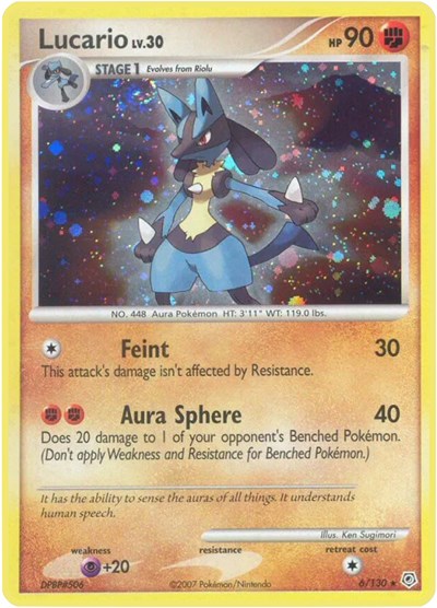 Lucario #6 Diamond and Pearl