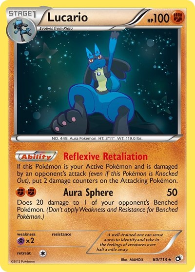 Lucario #80 Legendary Treasures