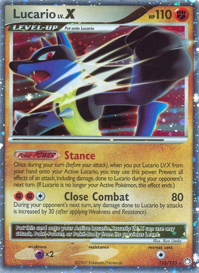 Lucario LV.X #122 Mysterious Treasures