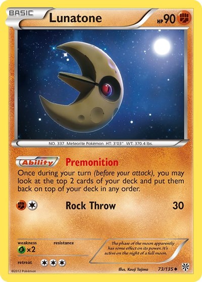 Lunatone #73 Plasma Storm