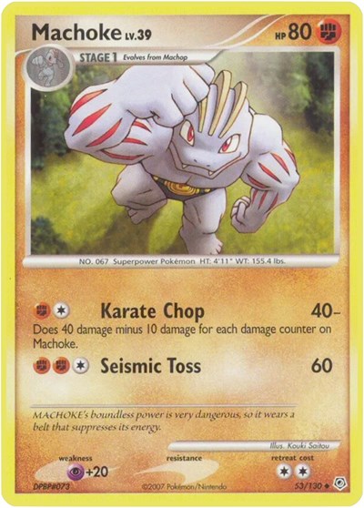 Machoke #53 Diamond and Pearl