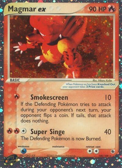 Magmar ex #100 EX Ruby and Sapphire