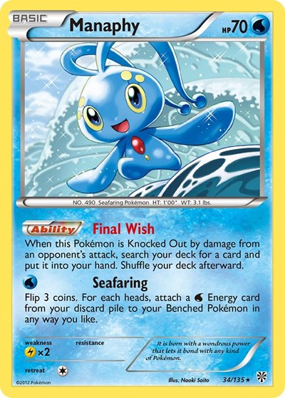 Manaphy #34 Plasma Storm
