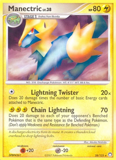 Manectric #28 Mysterious Treasures