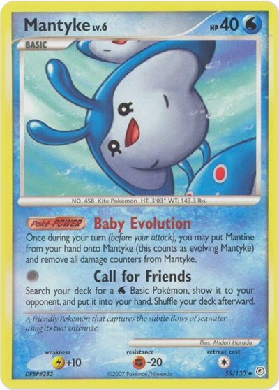 Mantyke #55 Diamond and Pearl