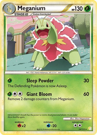 Meganium #26 HeartGold SoulSilver