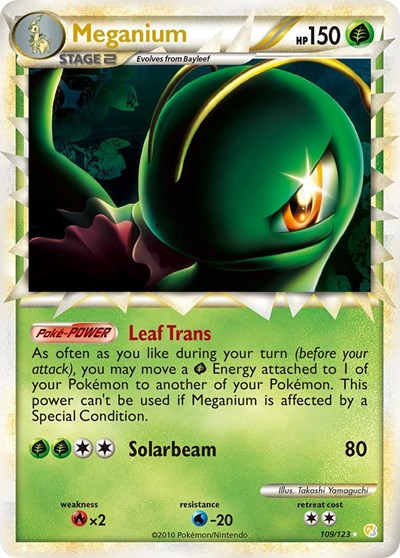 Meganium #109 HeartGold SoulSilver