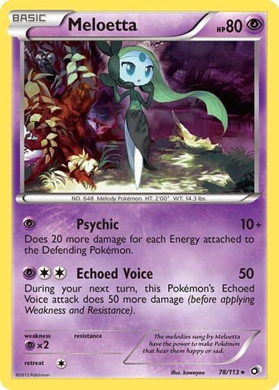 Meloetta #78 Legendary Treasures
