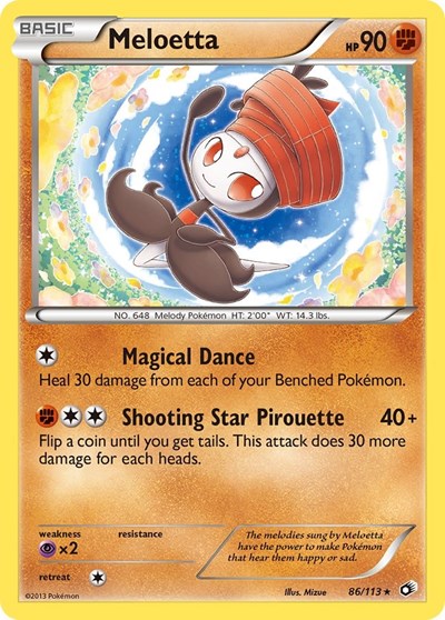 Meloetta #86 Legendary Treasures