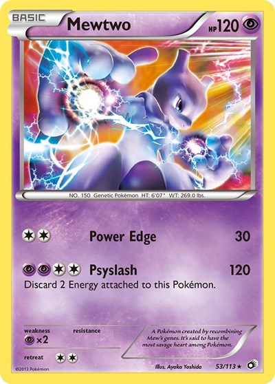Mewtwo #53 Legendary Treasures