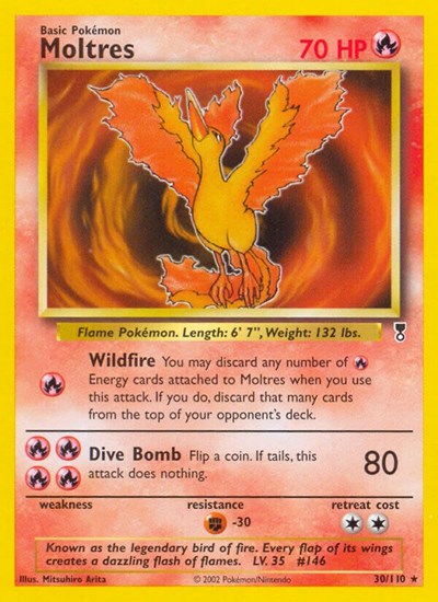 Moltres #30 Legendary Collection