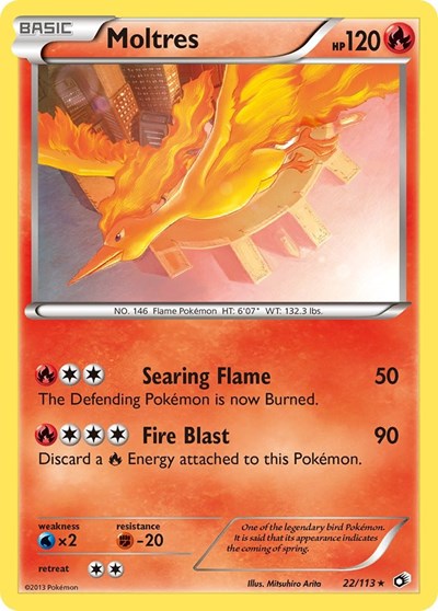 Moltres #22 Legendary Treasures