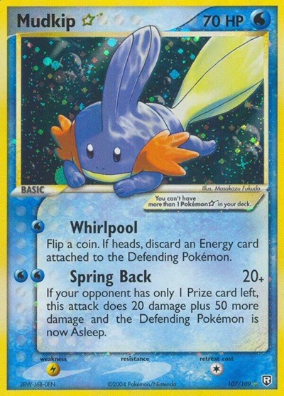 Mudkip Star #107 Team Rocket Returns