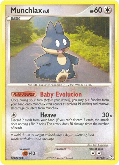 Munchlax #33 Diamond and Pearl