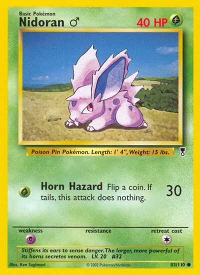 Nidoran M #83 Legendary Collection