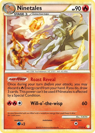 Ninetales #7 HeartGold SoulSilver