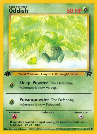 Oddish #63 Team Rocket