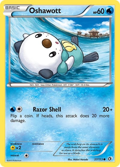 Oshawott #37 Legendary Treasures