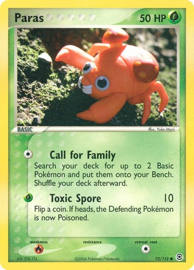 Paras #72 FireRed & LeafGreen